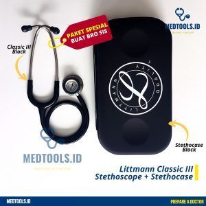 Littmann Classic III Stethoscope + Stethocase [PAKET MEDTOOLS]